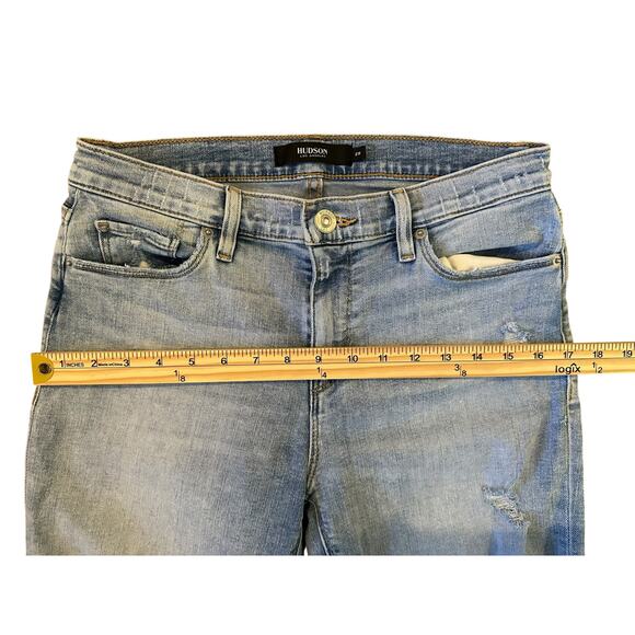 EUC Hudson Nico Straight Distressed Jeans Size 29 StreetStyleDenim ModelOffDuty - Picture 6 of 11